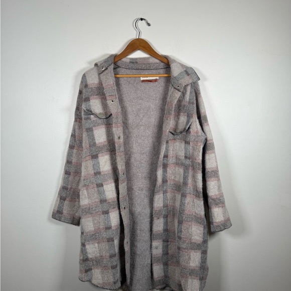 Anthropologie Pilcro Gingham Plaid Eliza Sweater Jacket - Picture 7 of 9